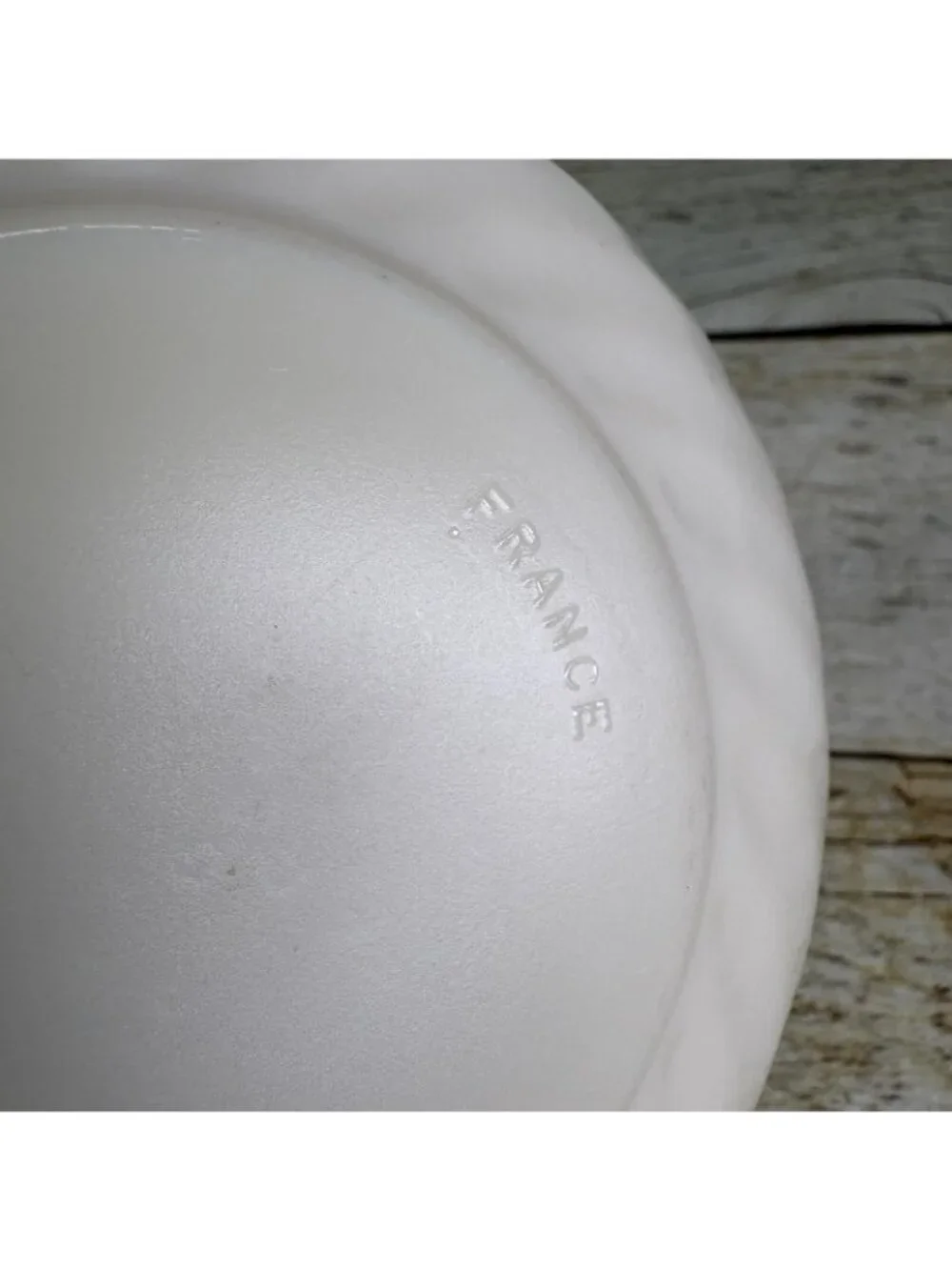Arcopal CHAMPETRE Pink Blue Flower Ivory Scalloped France Cereal Bowls Set of 6